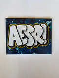 BLUE STRAIGHT LETTER CANVAS