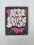 PINK THROWIE STRAIGHT LETTER CONCRETE CANVAS