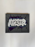 PURPLE AYESIR CONCRETE CANVAS